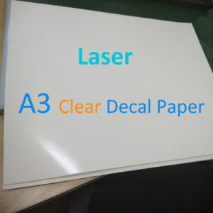 A3 laser clear decal paper