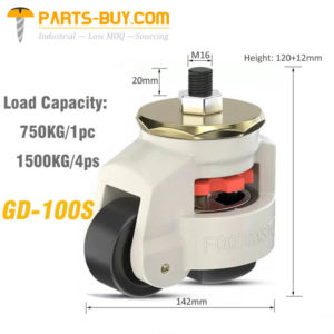 100S adjustable levelling castors